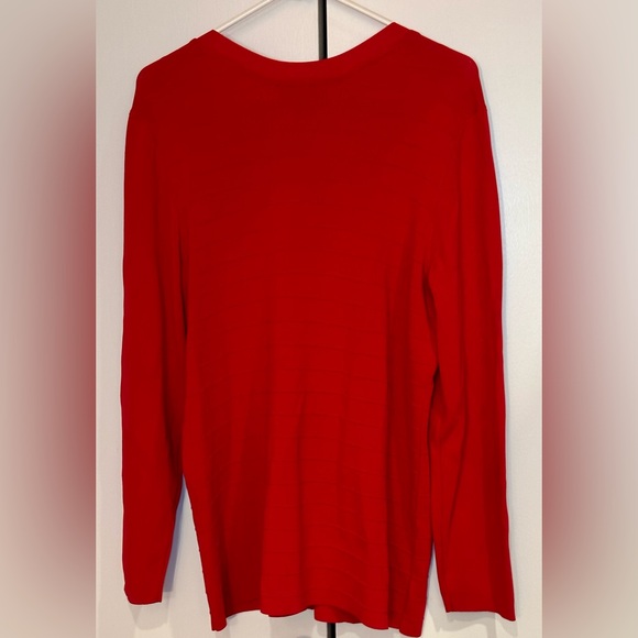 Lane Bryant Red Zip-Up Sweater. Size 18/20 - Picture 5 of 10